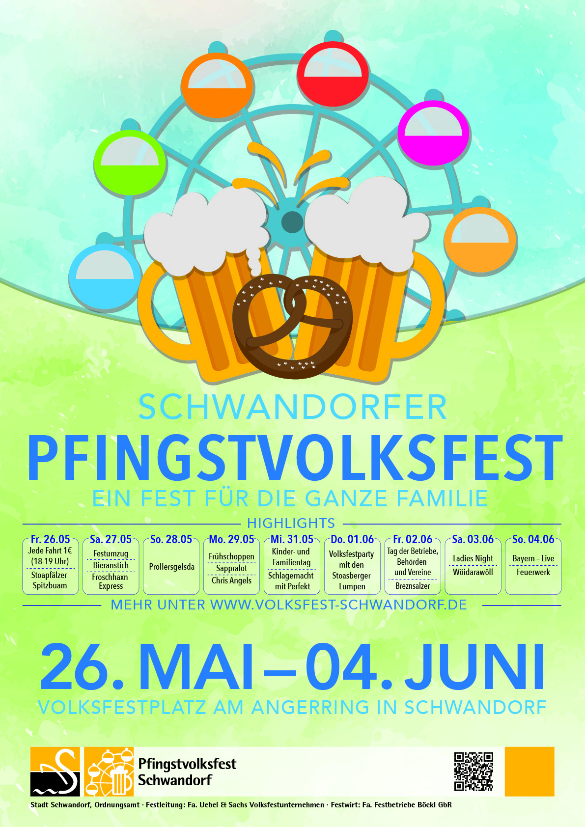 Pfingstvolksfest Plakat 2023